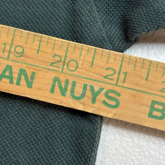 VTG Boundary Line Shirt USA Made Embroidered Terrier Dog Mock Neck Men’s SZ M - Picture 9 of 11